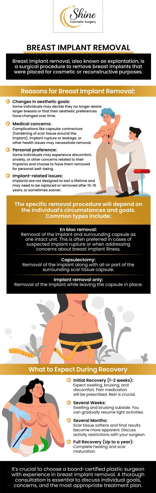 Breast implant removal is a surgical procedure to remove implants, whether for personal preferences or medical concerns. It helps restore the breast's natural look while addressing any implant-related issues. If you're considering breast implant removal, Dr. Daniel Lin, D.O. at Shine Cosmetic Surgery can help you achieve your desired outcome. For more information, contact us or request an appointment online. We are conveniently located at 2707 E Valley Blvd Suite 115, West Covina, CA 91792. Breast implant removal is a surgical procedure to remove implants, whether for personal preferences or medical concerns. It helps restore the breast's natural look while addressing any implant-related issues. If you're considering breast implant removal, Dr. Daniel Lin, D.O. at Shine Cosmetic Surgery can help you achieve your desired outcome. For more information, contact us or request an appointment online. We are conveniently located at 2707 E Valley Blvd Suite 115, West Covina, CA 91792.