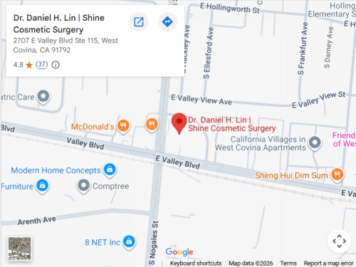 Get Directions from your location to Shine Cosmetic Surgery in West Covina, CA Get Directions from your location to Shine Cosmetic Surgery in West Covina, CA